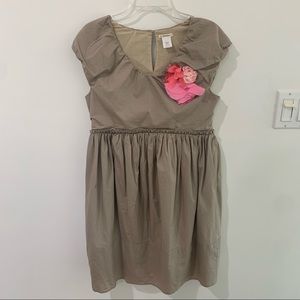 Crewcuts Dress with Silk Flower Appliqués
